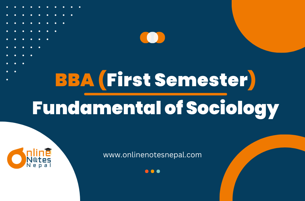 Sociology - First Semester(BBA)